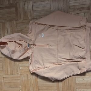 Roxy Girl peach size 12/large girls quarter zip sweatshirt